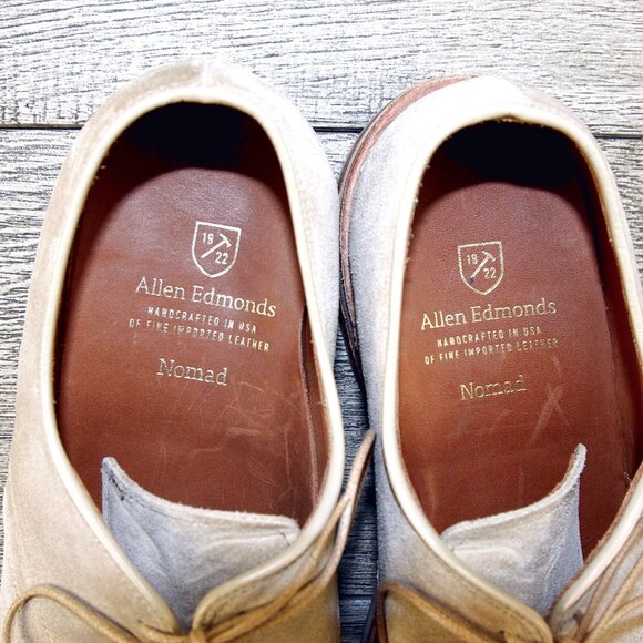 Allen Edmonds NOMAD 8.5 D Tan Suede * add $15 new Cedar Trees main image 4